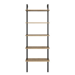 Decorotika Piante Bookcase Shelving Unit Black & Oak - thumbnail 5