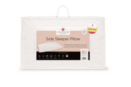 Lancashire Textiles Side Sleeper Pillow Hollowfibre Filling And 100% Cotton Casing Medium Support - Single Pillow - thumbnail 5