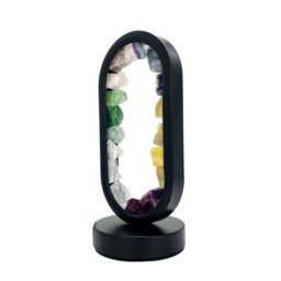 Cello Gleneagles Oval Earth Led Natural Crystal Lamp - Mixed Minerals Dimmable Led - thumbnail 7