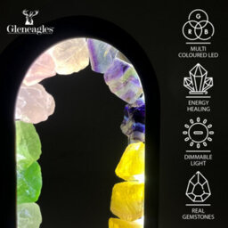 Cello Gleneagles Oval Earth Led Natural Crystal Lamp - Mixed Minerals Dimmable Led - thumbnail 3
