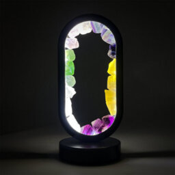 Cello Gleneagles Oval Earth Led Natural Crystal Lamp - Mixed Minerals Dimmable Led - thumbnail 1