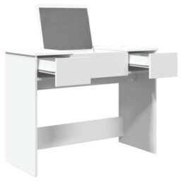 Walplus Dressing Table With Mirror White 100X45X76 Cm - thumbnail 4