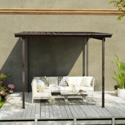 Outsunny 3 X 3(M) Waterproof Metal Pergola Easy To Assemble Lean To Pergola - thumbnail 9