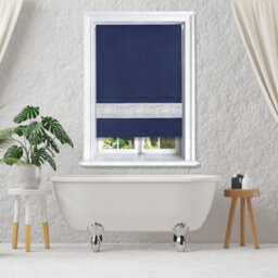 Lister Cartwright Diamante Roller Blinds For Windows - 60 X 165 Cm - Easy To Fit Child Safety Included - Navy - thumbnail 4