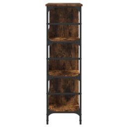 Berkfield Sideboard Smoked Oak 102X32X103.5 Cm Engineered Wood - thumbnail 5