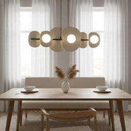 Emibig Lighting Emibig Elementi Pendant Lamp 6 X G9 Mocha With White Shade - thumbnail 5