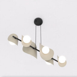 Emibig Lighting Emibig Elementi Pendant Lamp 6 X G9 Mocha With White Shade - thumbnail 3