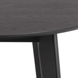 Wyld Haus Marseille 120Cm Round Dining Table - Matt Black Oak Veneer - thumbnail 7