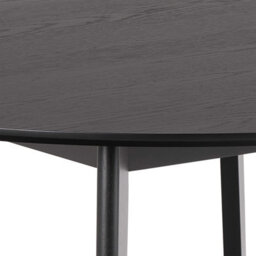 Wyld Haus Marseille 120Cm Round Dining Table - Matt Black Oak Veneer - thumbnail 6