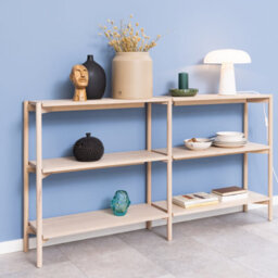 Furniture To Go Braidwood Bookcase With 4 Shelves In White Oak Veneer - thumbnail 5