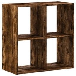 Berkfield Bookcase Smoked Oak 68.5X32X68.5 Cm Engineered Wood - thumbnail 2