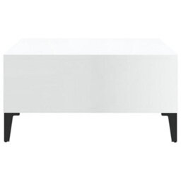 Vidaxl Coffee Table High Gloss White 60X60X30 Cm Engineered Wood - thumbnail 4