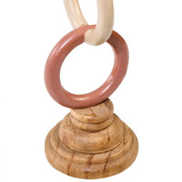 Beliani Candle Holder Waterford Pine Wood 29 Cm Multicolour - thumbnail 5