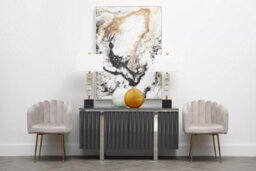 Orsina Mink Velvet Dining Chair, Modern Chair With Golden Legs, Lasting Accent Chair For Home, Office - thumbnail 6