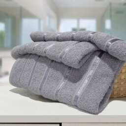 Casabella 4 Pk Bath Sheet Towel Set 80X140 Cm-Luxury 100% Cotton, Highly Absorbent Towel-Extra Large Bath Towels Silver - thumbnail 3