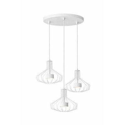 Luminosa Lighting Luminosa Axia Cluster Pendant Ceiling Light White 3X Gx53 - image 1