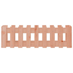 Berkfield Garden Raised Bed With Fence Design 100X30X30 Cm Solid Wood Douglas - thumbnail 5