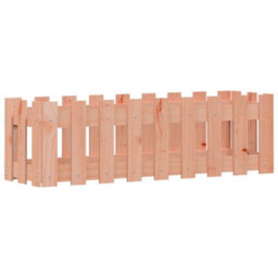 Berkfield Garden Raised Bed With Fence Design 100X30X30 Cm Solid Wood Douglas - thumbnail 4