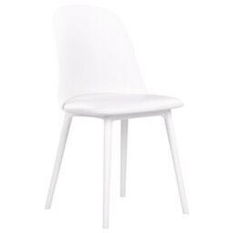 Beliani Set Of 2 Dining Chairs Fomby White - thumbnail 4
