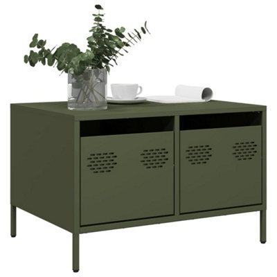 Berkfield Tv Cabinet Olive Green 68X50X43.5 Cm Cold-Rolled Steel - image 1