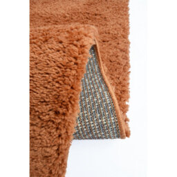 Melrose Super Soft Venus Shaggy Snuggly Plain Orange Area Rug 080/150Cm - thumbnail 4