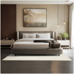 Tectake Rug Zonelle Short Pile And Ultra-Soft Carpet In Rectangular Or Round Design 140 X 200 Cm - Cream - thumbnail 1