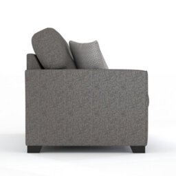 Furnishings For Less UK Hartley Grey 2 Seater Sofa Full Back Tufted Cushions - thumbnail 3