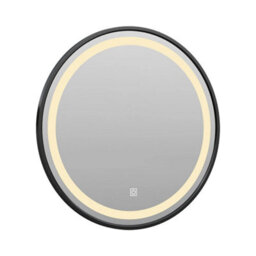 600mm Wall Mounted Round Led Bathroom Mirror With 3 Light Colours, Without Frame - thumbnail 4