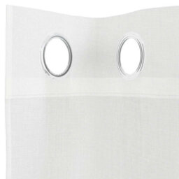 Berkfield Voile Curtains With Grommets 2 Pcs White - thumbnail 5