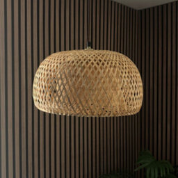 CGC Interiors Cgc Bronte Bamboo Easy Fit Hand Made Lampshade - thumbnail 3