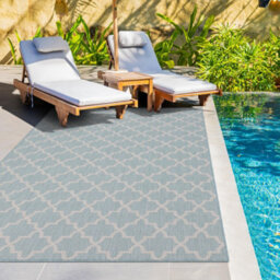 Homeart Outdoor Rugs Easy Cleaning Area Rugs For Balcony,garden,picnic,uv Weather Resistant D.anthracite Cream, 200 X 290 Cm - thumbnail 3