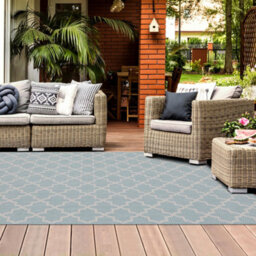 Homeart Outdoor Rugs Easy Cleaning Area Rugs For Balcony,garden,picnic,uv Weather Resistant D.anthracite Cream, 200 X 290 Cm - thumbnail 2