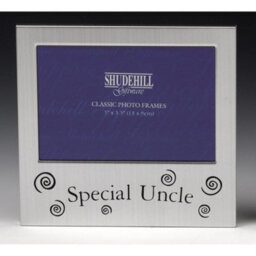 "Shatchi 5"" X 3"" Special Uncle Photo Frame Satin Silver Occasion Gift Present 73501" - thumbnail 2