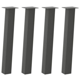 Berkfield Modern Console Table Legs 4 Pcs Anthracite 72 Cm Steel