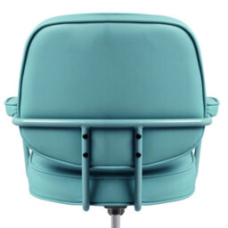 Beliani Desk Chair Paramus Faux Leather Turquoise - thumbnail 7