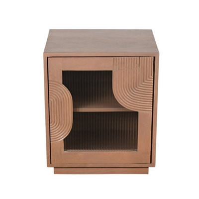 Buttercup Farm Indus Bedside Table - Solid Wood - L40 X W50 X H60 Cm - Brown - image 1