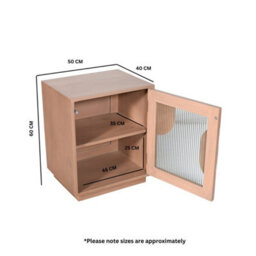 Buttercup Farm Indus Bedside Table - Solid Wood - L40 X W50 X H60 Cm - Brown - thumbnail 5
