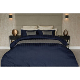 Belledorm Hotel Tribeca Duvet Cover Set Navy (King) - thumbnail 1