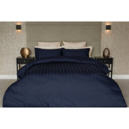 Belledorm Hotel Tribeca Duvet Cover Set Navy (King) - thumbnail 3