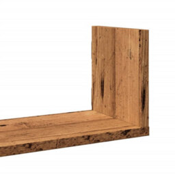 Berkfield Durable Wall Shelves 3 Pcs Old Wood 58X18X18 Cm Engineered Wood - thumbnail 7