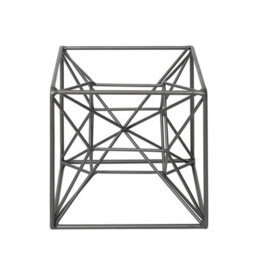 Vanity Living 16.5Cm Grey Gunmetal Star Decoration Modern Iron Geometric Ornament For Shelf, Desk & Contemporary Home Decor - thumbnail 1