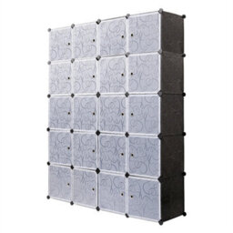 20 Cube Diy Plastic Storage Wardrobe Cabinet - thumbnail 6