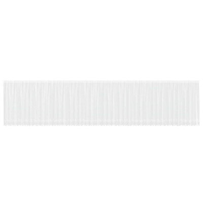 Berkfield Modern Curtains With Curtains Floral White 1200 X 140 Cm Polyester - image 1