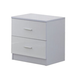 Homcom High Gloss 3 Trio Wardrobe Set Drawers Bedroom Furniture Chest Bedside - thumbnail 9
