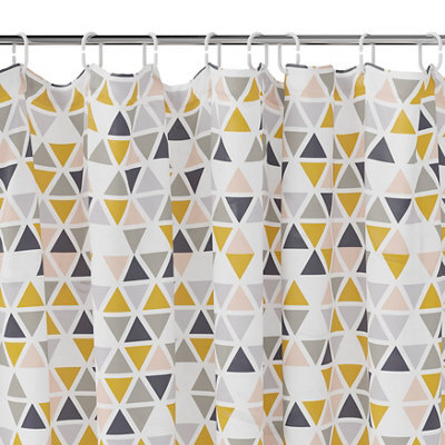 GoodHome Koros Multicolour Triangle Shower Curtain (W)180Cm - image 1