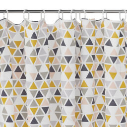 GoodHome Koros Multicolour Triangle Shower Curtain (W)180Cm - thumbnail 1