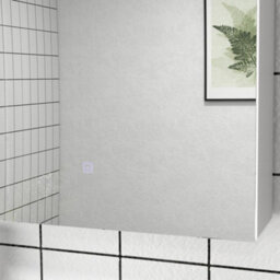 Kleankin Wall Mounted Bathroom Storage Cupboard With Mirror, Led Light, Usb - thumbnail 9