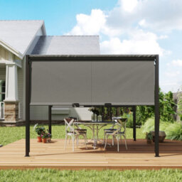 Outsunny 3 X 3(M) Pergola Metal Gazebo Outdoor Sun Shade Shelter Canopy - thumbnail 8