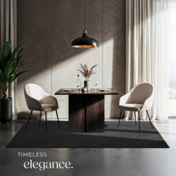 Tectake Rug Zonelle Short Pile And Ultra-Soft Carpet In Rectangular Or Round Design 120 X 170 Cm - Anthracite - thumbnail 7