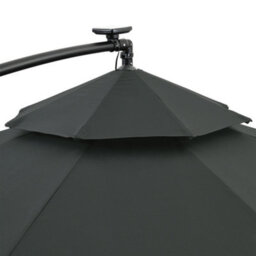 Thehotsale Double-Top Cantilever Parasol With Lights And Fillable Hdpe Parasol Base - thumbnail 5